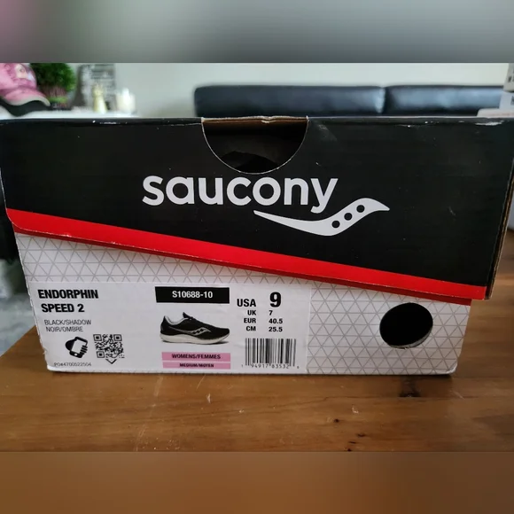 Saucony Endorphin Speed 2 Womens Size 9 US Speedroll Running Shoes, Black/Shadow - Picture 3 of 7